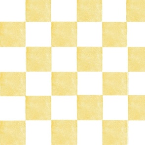 Lemon Yellow checkerboard print woven texture