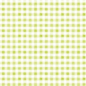 Summer Gingham, green. Picnic By The Lake