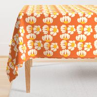 Retro Daisies Pattern | Orange