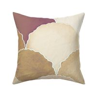 Art Deco Boho Seashells- southwest rustic brown