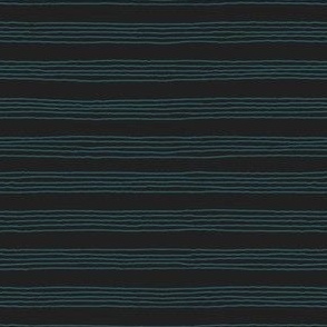 Teal crayon stripes | Dark Background | Sea life collection 