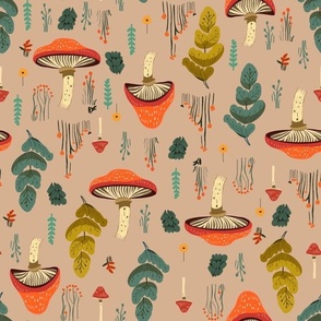 Earthy Mushroom Forest