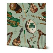 Traditional Irish Music Session (Sage Green large scale) 