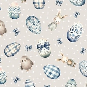 Baby Chicks Easter Bunny Blue Easter Egg blue easter bunny and chicken easter chick blue bunny 