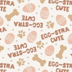 Egg-Stra Cute - Dog Easter Eggs & Bones - pink/terracotta - LAD24