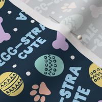 Egg-Stra Cute - Dog Easter Eggs & Bones - navy - LAD24