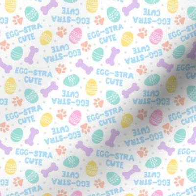 (small scale) Egg-Stra Cute - Dog Easter Eggs & Bones - Pastels - LAD24