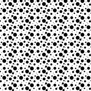 Abstract Black on White Ladybug Pattern Large Scale 
