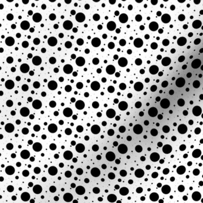 Abstract Ladybug Pattern Black on White