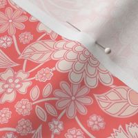 wildflower meadow in red pink 8 medium wallpaper scale by Pippa Shaw