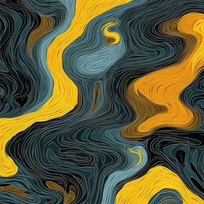 Abstract Swirl Elegance Seamless Pattern 