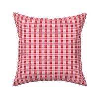 Red and Pink Valentines Plaid 3 inch