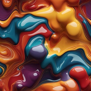 Dynamics of Hue: A Fluid Tapestry