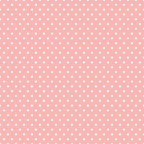 Blush Pink Polka Dots 6 inch