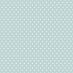 Light Blue Polka Dots 6 inch