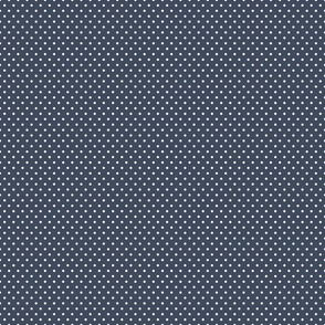 Navy Blue Polka Dots 3 inch