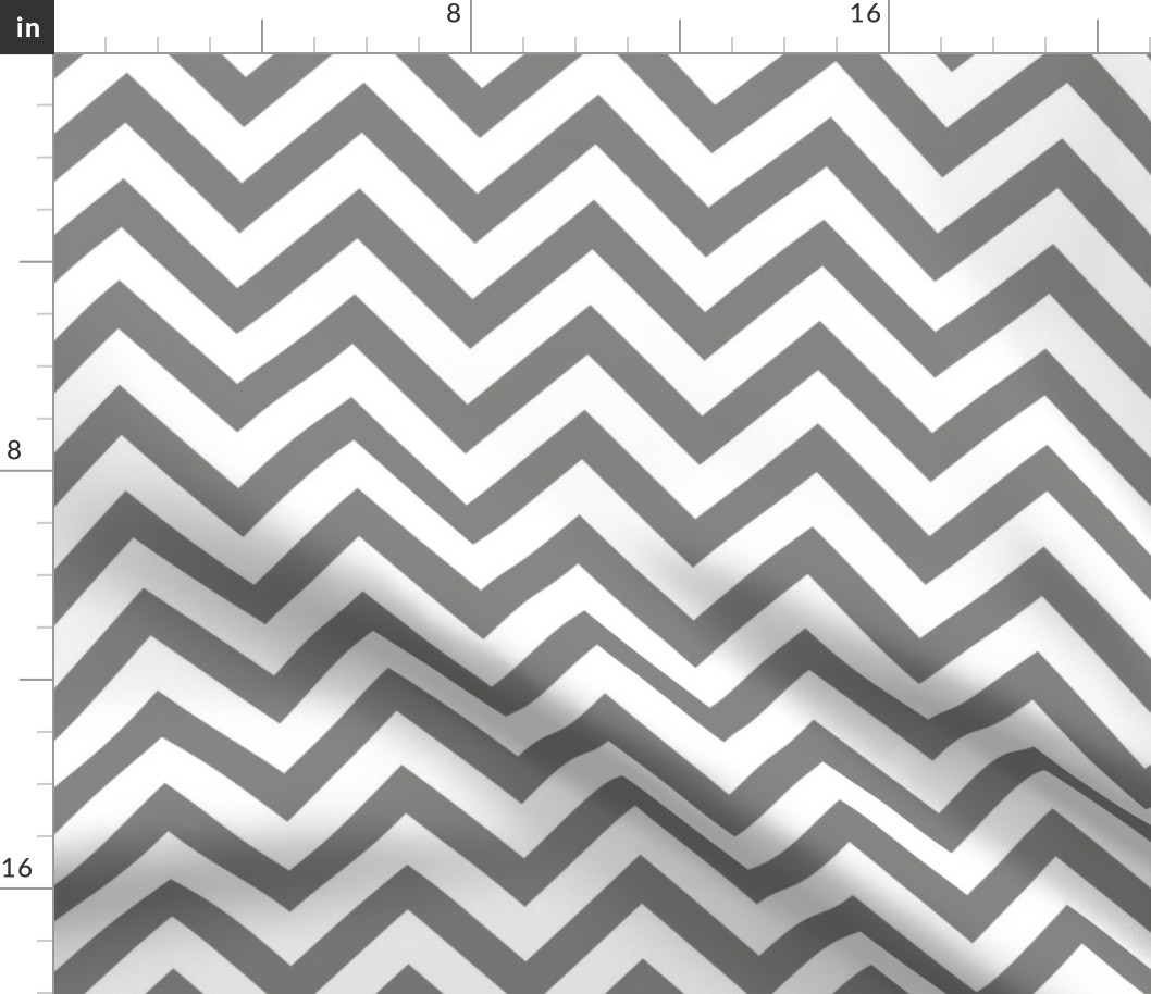 Chevron Pattern in Battleship Gray