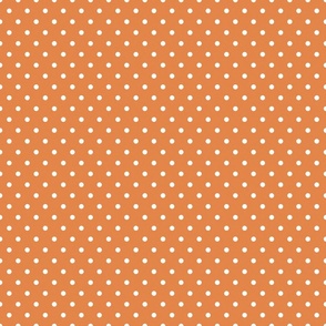 Orange Polka Dots 6 inch