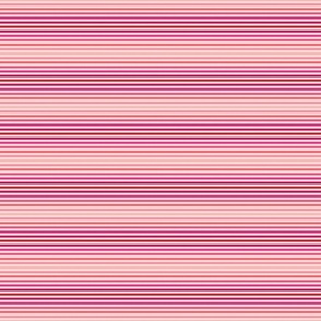 Pink and Red Stripes 3 inch