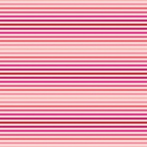 Pink and Red Stripes 6 inch