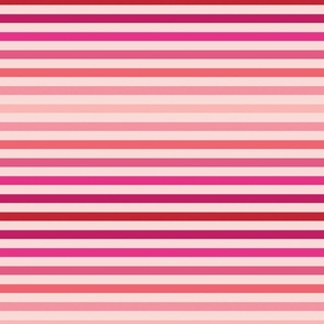 Pink and Red Stripes 12 inch