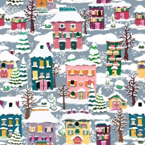 Little Houses in Snow JMonroe