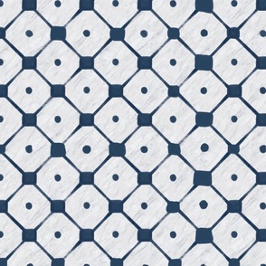 Marbled blue Japanese tiles