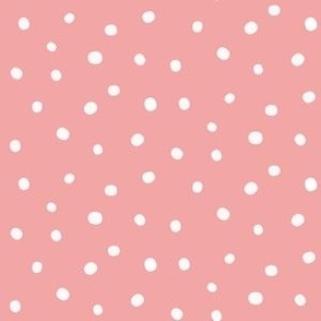 Spring, medium pink, small polkadot  