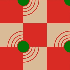 outrageous sonic red checkerboard