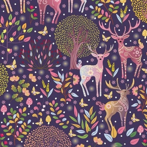 Dreamy Deer - Magical Forest 