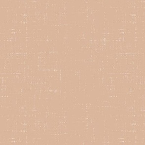 Solid linen dark peach with fabric texture