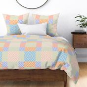 striped zig zag chevron 4 inch plaid in pastel colors coordinate perfect for gender neutral bedding or kitchen wallpaper