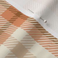 Honey Peach Twill Plaid