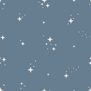 Twinkle, Twinkle - Sparkling Stars - Blue-Gray