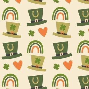 Luck of the Irish - Leprechaun Hats & Clovers - St Patrick's Day