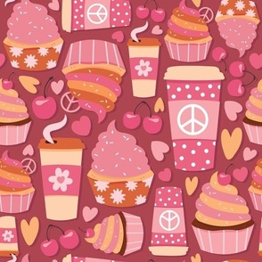 Retro Valentine - Cupcakes + Coffee