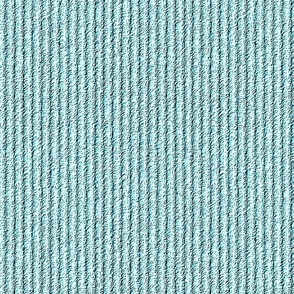 Rough Corduroy Stripes in Pale Aqua Small