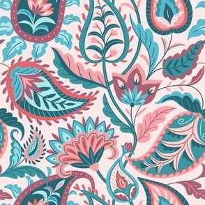 Paisley floral print 
