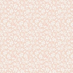Micro Mini Scale // Blush Pink Spring Summer Leaves 