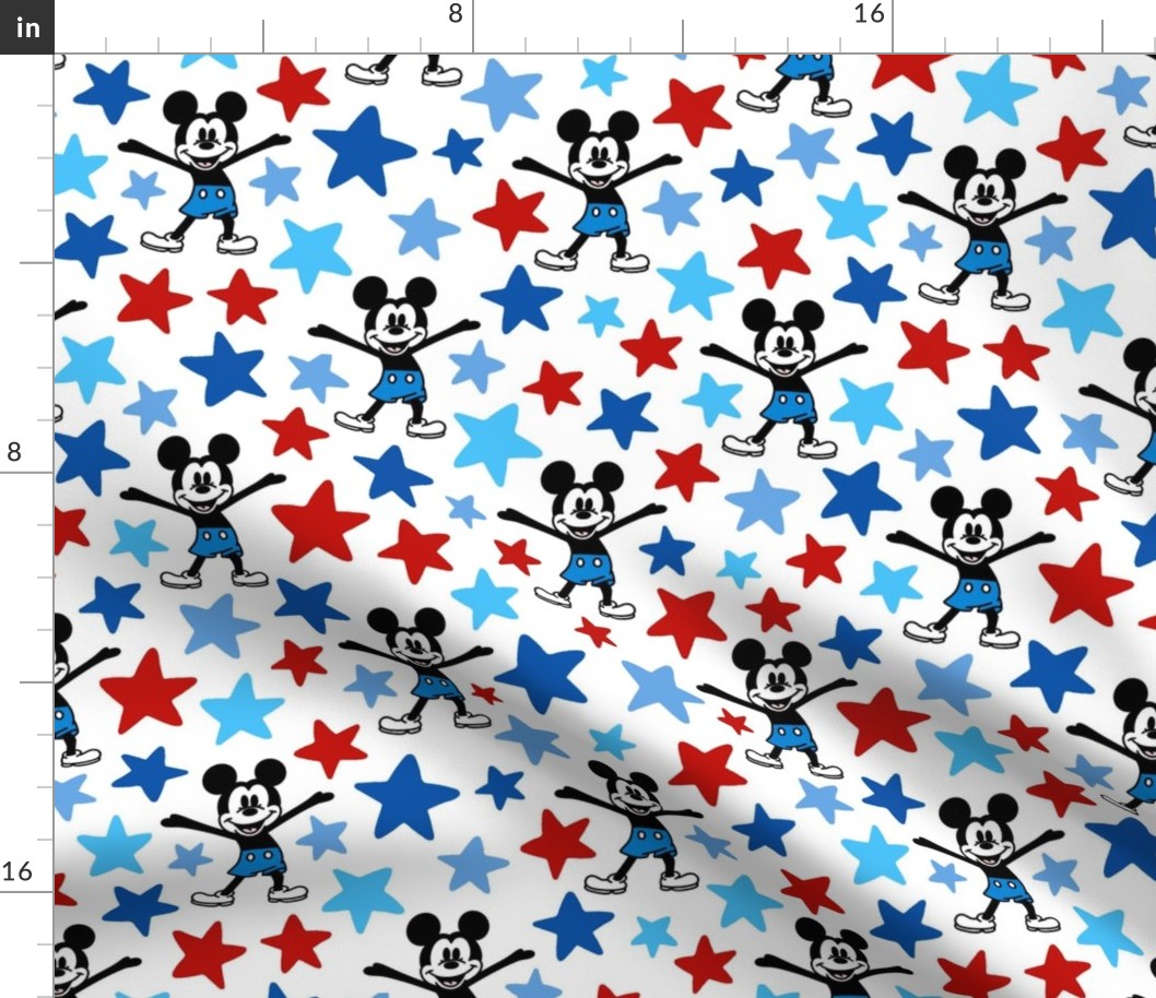 Bigger Classic Mickey with Patriotic Stars