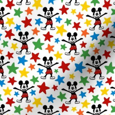 Smaller Classic Mickey with Rainbow Stars