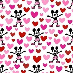 Smaller Classic Mickey with Valentine Hearts (2)