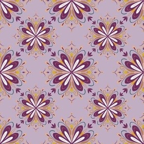 Purple Mandala - Geometric - modern style - trend - tendence - art noveau, wallpaper, lilac