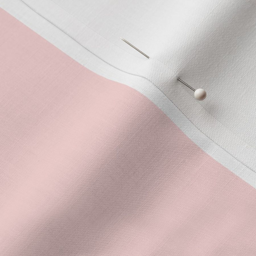 Blush Pink and White Thick Vertical Stripe