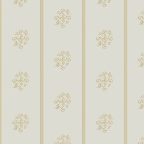 Embossed scrolls and stripes (gold and ivory) (small)