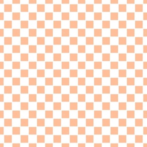 textured Checker peach fuzz