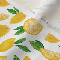 Summer Citrus Fruit Lemons (White)