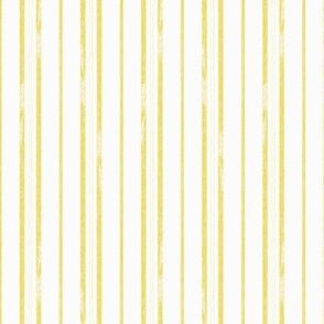 Worn Stripes, yellows on white