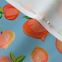 Painterly Summer Peaches // Boho Sky