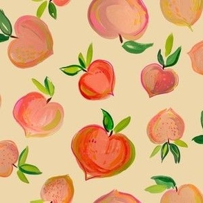 Painterly Summer Peaches // Biscuit